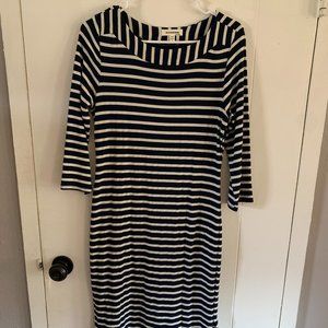 Summer Dress Size Large Navy/White